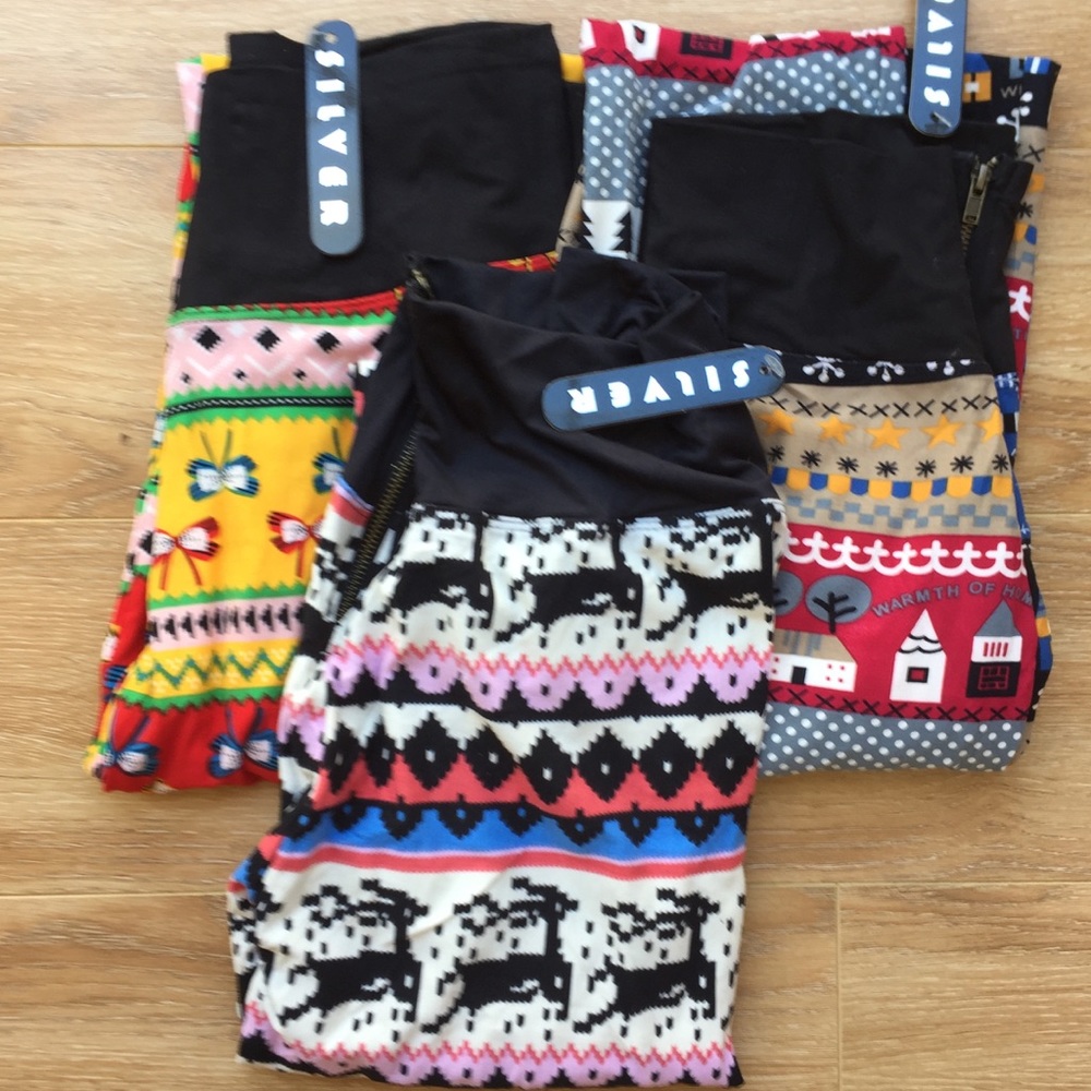 3 pack Front zipper legging